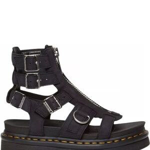 Dr. Martens Black Platform Gladiator Sandals
